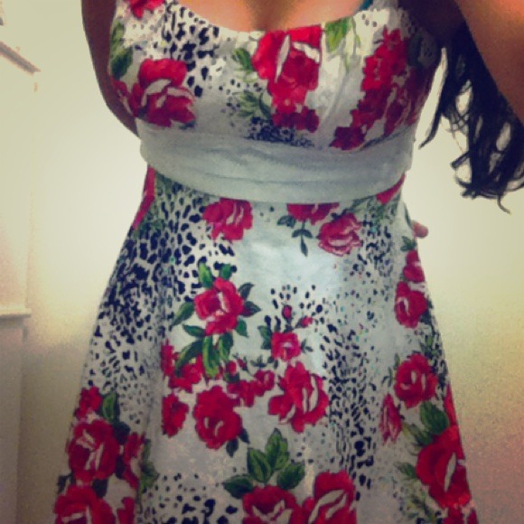 Floral dress.