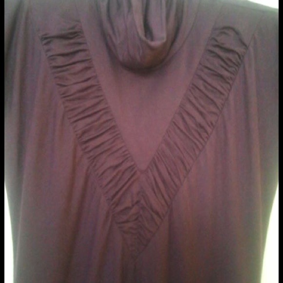 Akiko Deep Purple Top w/ Collar Design - Picture 2 of 4