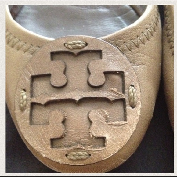 Tory Burch Shoes - Authentic Tory Burch Light Brown Reva Ballet Flats Tory Burch Shoes - Authentic Tory Burch Light Brown Reva Ballet Flats