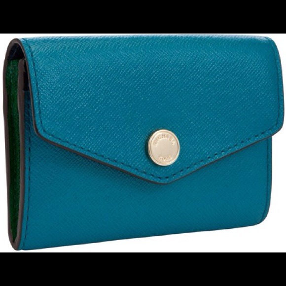 ❌SOLD❌Michael Kors Saffiano Turquoise coin purse