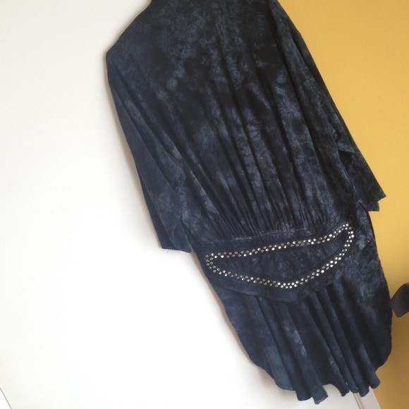 Vintage acid washed oversized cardigan.