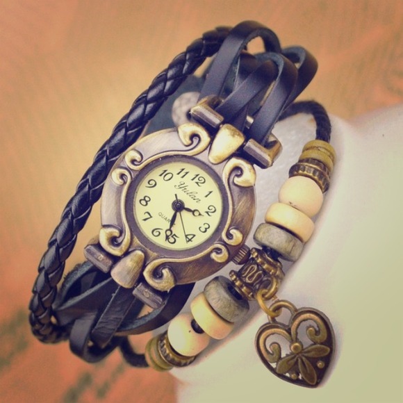 Accessories - "My Bronze Heart" Wrap Watch