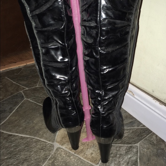 WoW! SALE ALDO ITALIAN PATENT LEATHER BOOTS - Picture 4 of 4