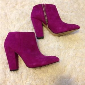 Zara basic boogie heel magenta suede