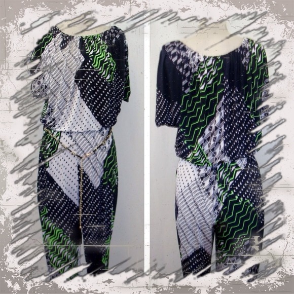 🆕 Chain Belted Jumpsuit REDUCED ( Priced to sell) - Picture 2 of 4