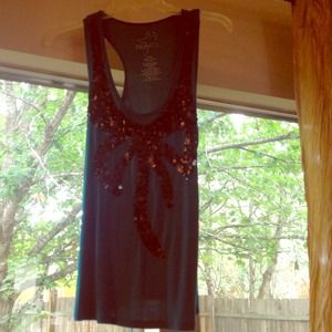 Teal green racerback top