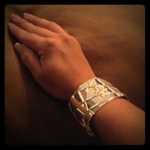 925 stamped cuff silver bracelet