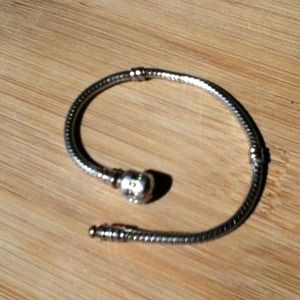 Sterling Silver Bead Charm Bracelet