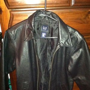 Gap Black Leather Jacket