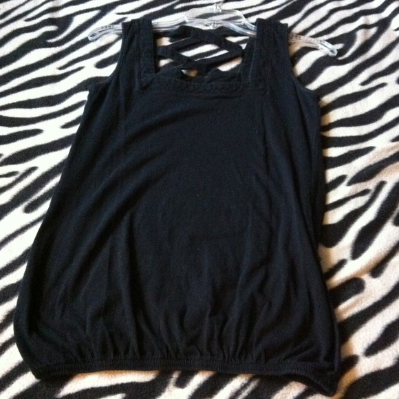 Black tank top