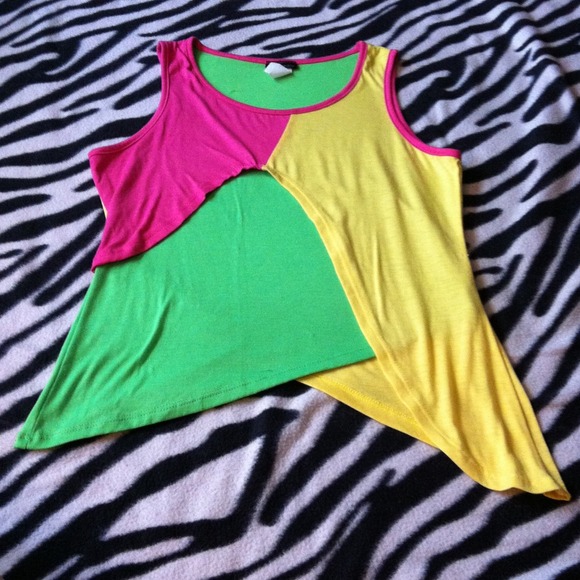 Color block tank top