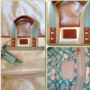 Authentic Coach Purse Tiffany Blue