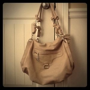 RESERVED, Cream oversized purse, boho style