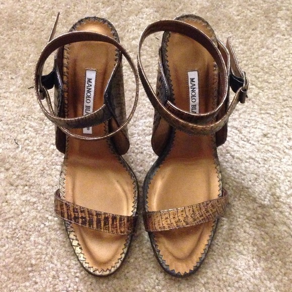 Manolo Blahnik Strappy Heels!