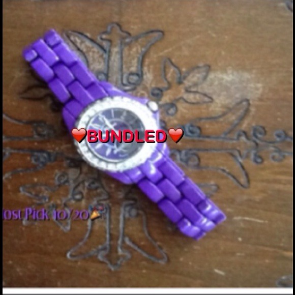 Trendy Pretty Purple Geneva Watch