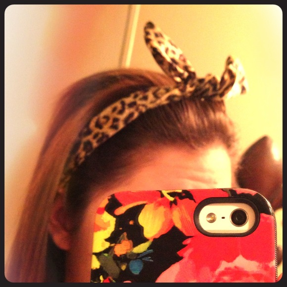 Sold!!! Cheetah Rabbit Ear Headband!
