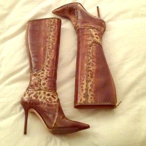 🚫SOLD!🚫Jimmy Choo Snakeskin Knee High Boots