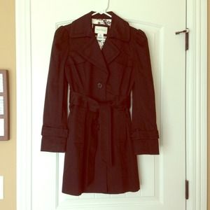 White House Black Market black trench coat