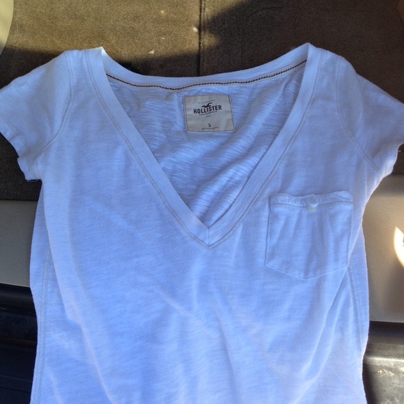 Hollister white shirt