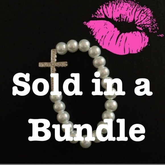 Pearl Cross Bracelet