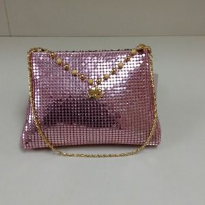 Hello Kitty pink metal link purse Vintage :)