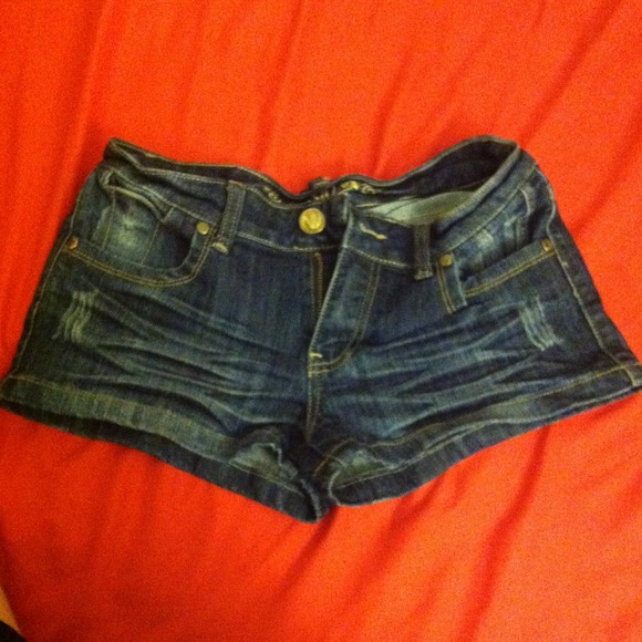 Denim shorts