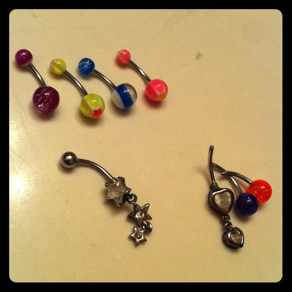 Cute belly button rings