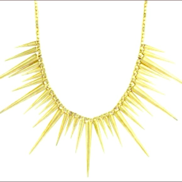 #gold #spike #necklace