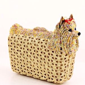 Unique handcrafted Puppy Style, Full Rhinestone