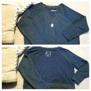 ✨💖CUTE OVERSIZE COMFY SWEATSHIRT WITH LACE BACK✨