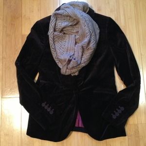 🚫SOLD Ann Taylor Loft Deep Purple Velvet Blazer