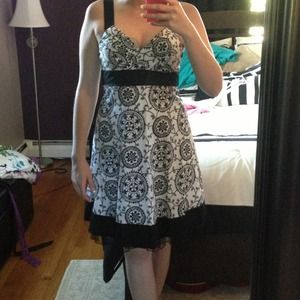 Black and white dress
