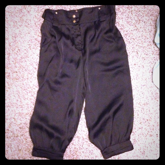 Black silky MP BLACK Metropark harem style pants