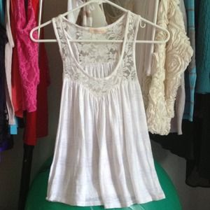 White/Lace Tanktop