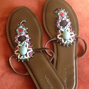 Jeweled sandals