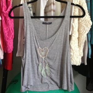 Grey dreamcatcher tank