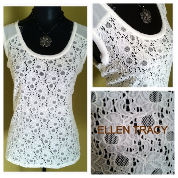 ***GIFTED*** White Crochet Top