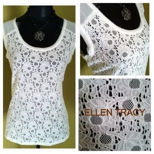 ***GIFTED*** White Crochet Top