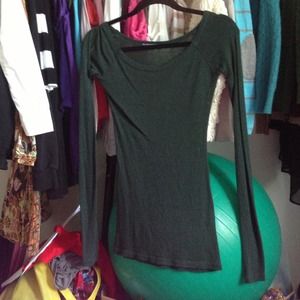 Dark green long sleeve dress/shirt