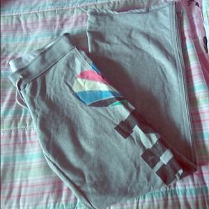 Bootcut Gray Sweatpants-Pink