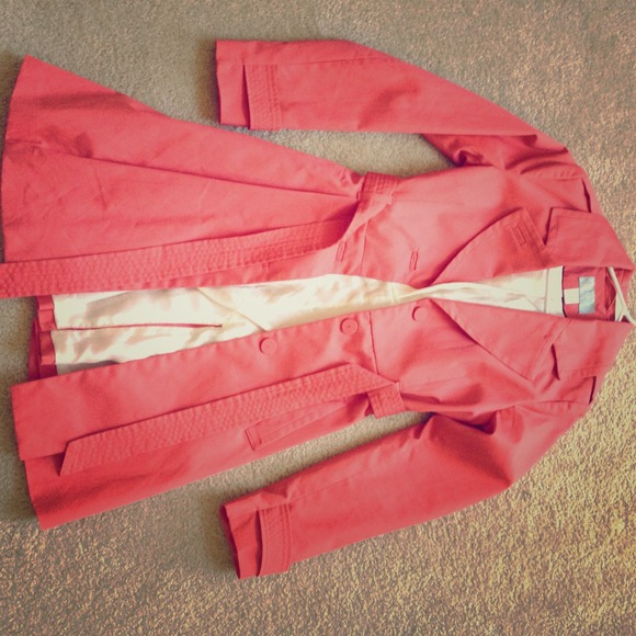 Cute coral H&M rain coat