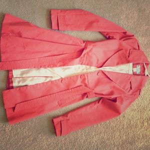 Cute coral H&M rain coat