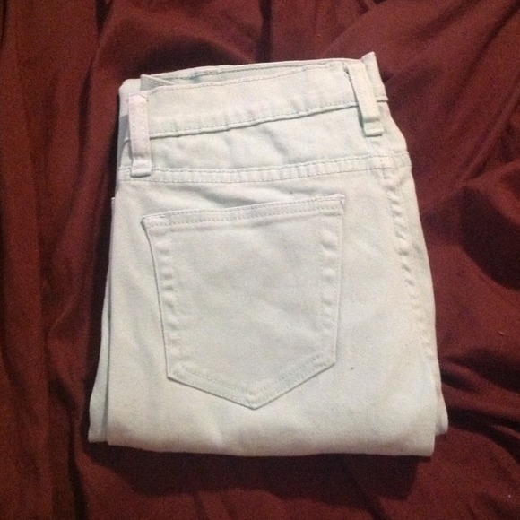 Mint skinny jeans