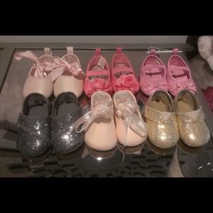 🔴SOLD🔴 Lot of 6 Baby girl Shoes