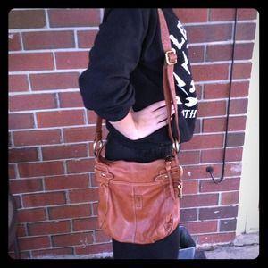 Camel color Fossil Crossbody