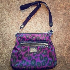 Purple coach purse