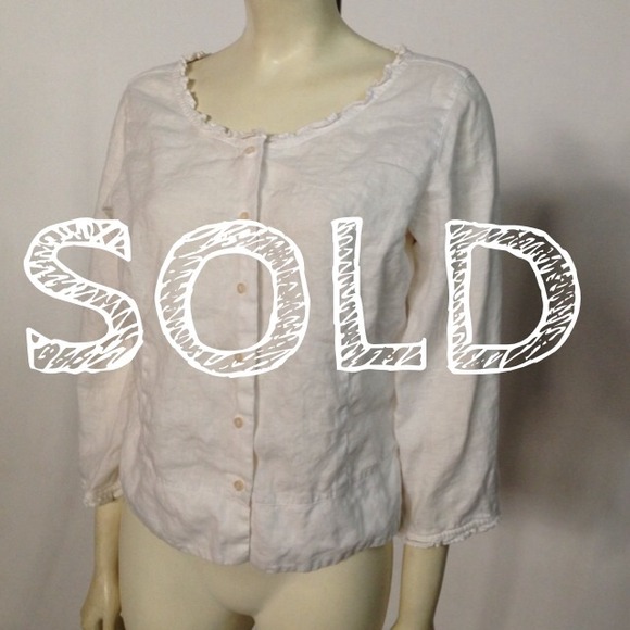 🐱SOLD🐱 Eddie Bauer linen button-down