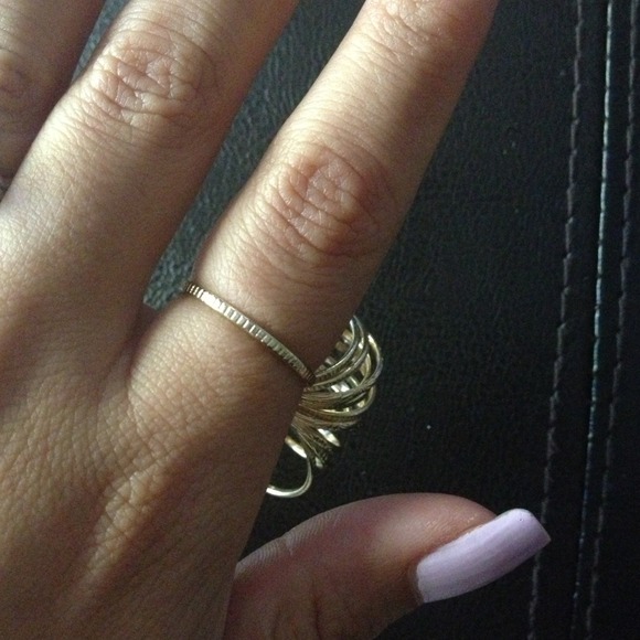 Gold Plated Stack Rings - Picture 2 of 2