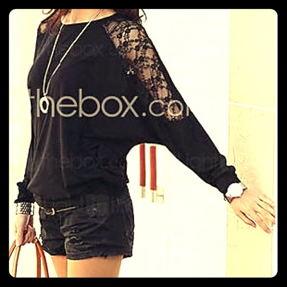 Black long sleeve top - Picture 1 of 3