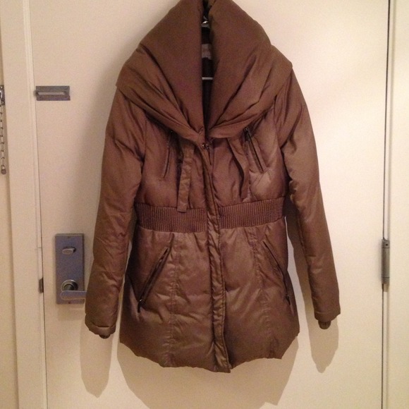 Cream polyester coat